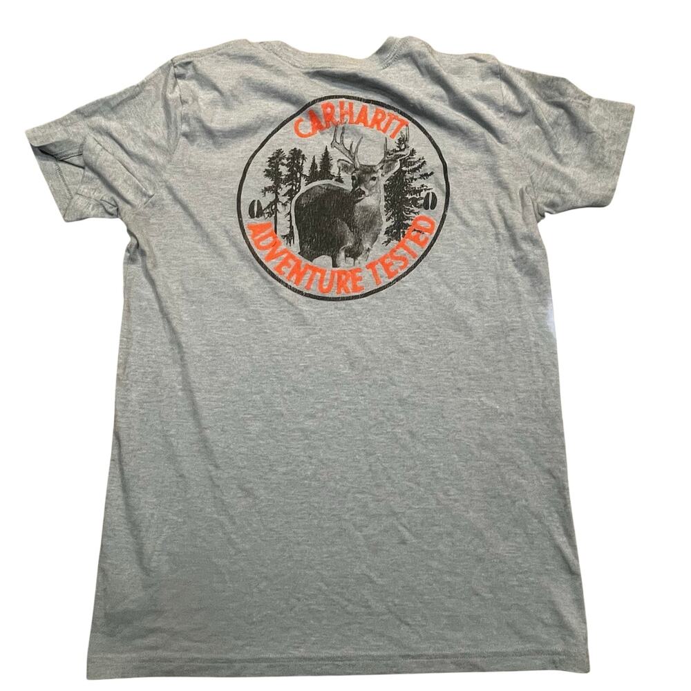 Carhartt Adventure Tested Tee Boy Youth Large 14-16 Outdoor Deer Short Sleeve